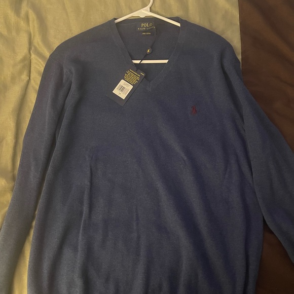 Men’s Polo Ralph Lauren V Neck Sweater - Picture 4 of 5